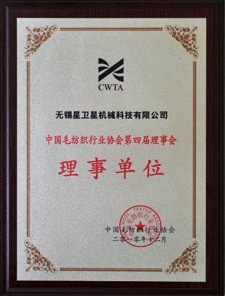 Council Member, 4th Council of the China Wool Textile Association