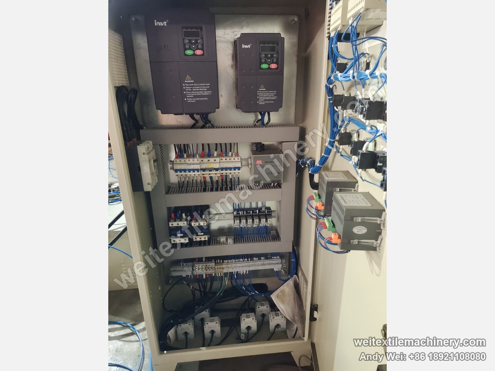 Used Danti Paolo SH8 fabric polishing machine (2.4 m), rebuilt electrical cabinet with two inverters and new components