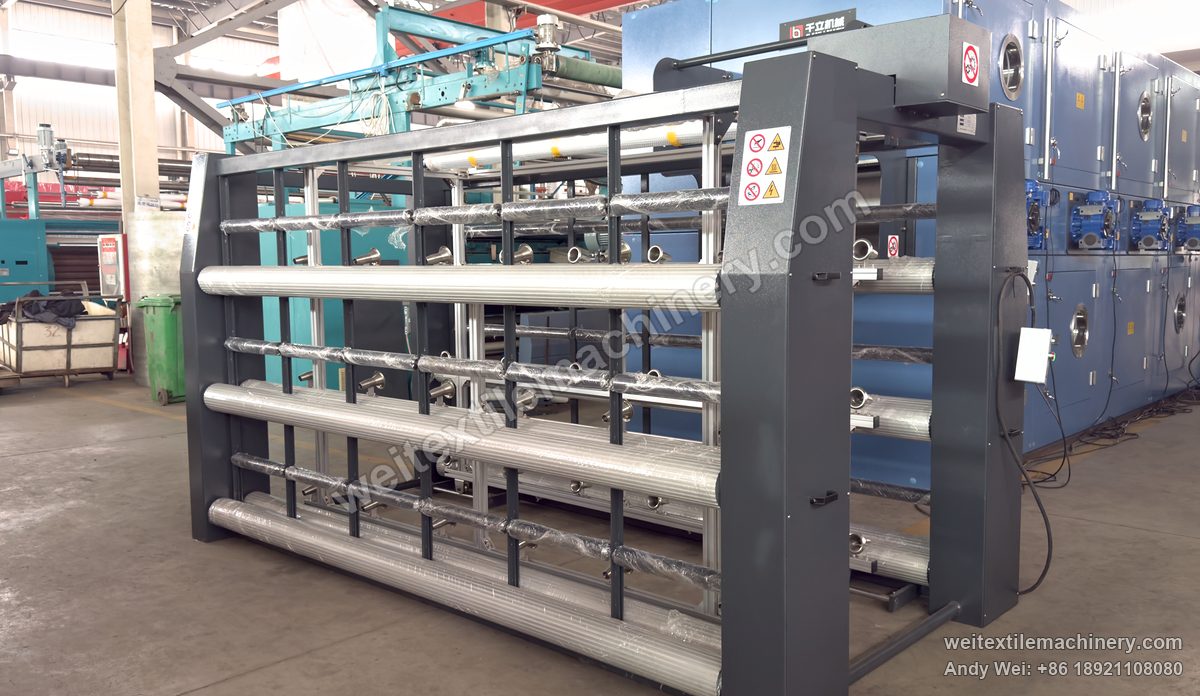 QL WPF-CQ Wool Tops Ball Winder, full view, rows of winding rollers