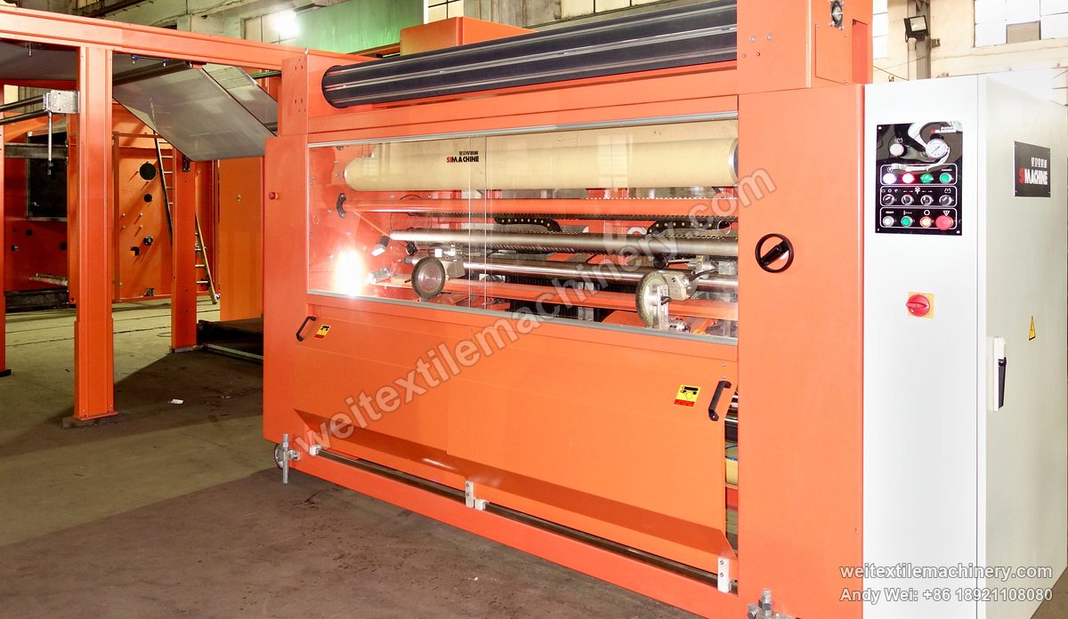 QL WPF-ZW Weft Straightener, full view, rollers visible through the window