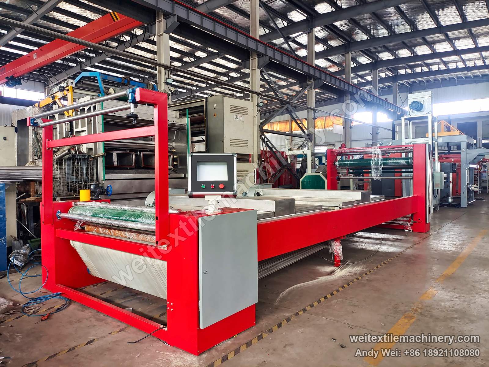 QL WPF-WDYS Belt-Type Steaming-Shrinking Machine, full view