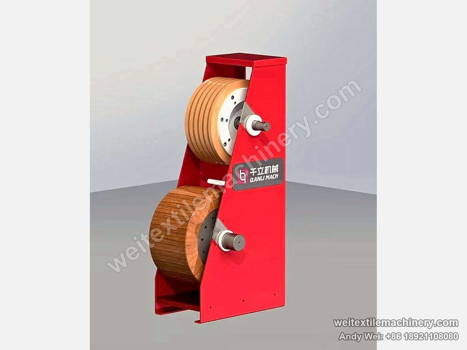 QL wooden and rubber milling rollers, display rendering